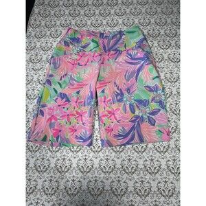 Lilly Pulitzer‎ Luxletic Ladies Purple, Pink, Coral & Green Shorts Size 00